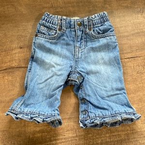 BABY GIRL RUFFLE FLARE JEANS